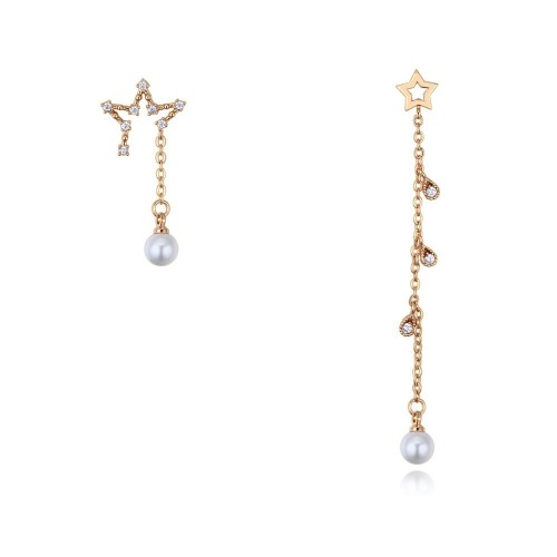 silver needles str pearl earring 26168