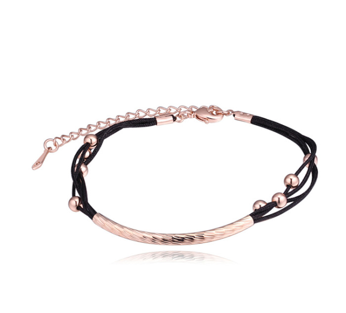 Simple black rope bracelet 26943