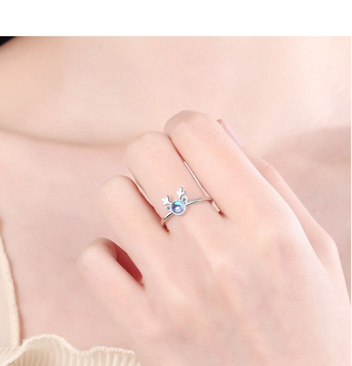 Antler Ring Women's Korean-Style Fashion Yilu Has You Ring Ring Open Ring XZR316