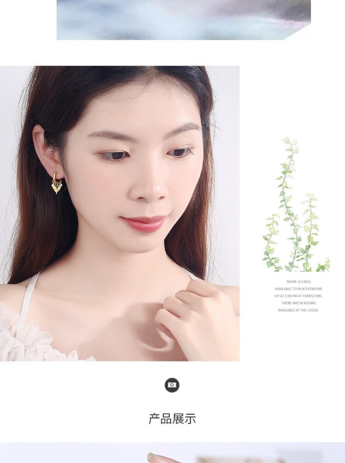 Simple Lightning Ear Clip Lady's Artistic Earrings Korean Style Hipster Short Ear Pendant Ear Ring Ear Rings XZE514