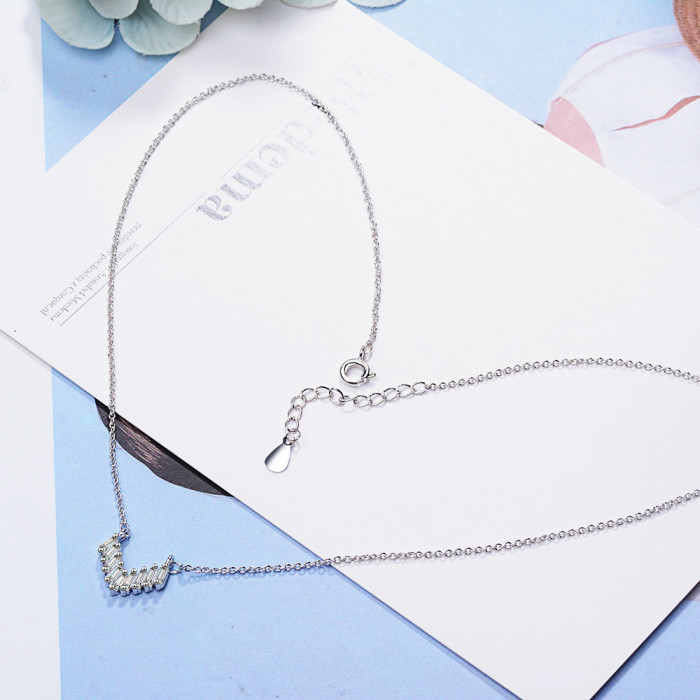 Heart Decoration Geometric Zircon Necklace Female Korean-Style Simple Temperament Student Hipster Short Clavicle Chain Xzn349