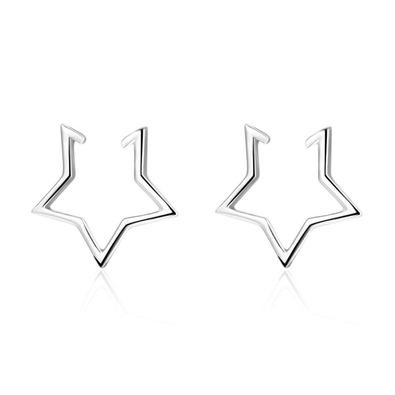 Five-Pointed Star Pierceless Clip-on Earrings Female Earrings 2020 Nian New Fashion Sen Xi Ear Clip Ear Stud Ear Stud Xze546