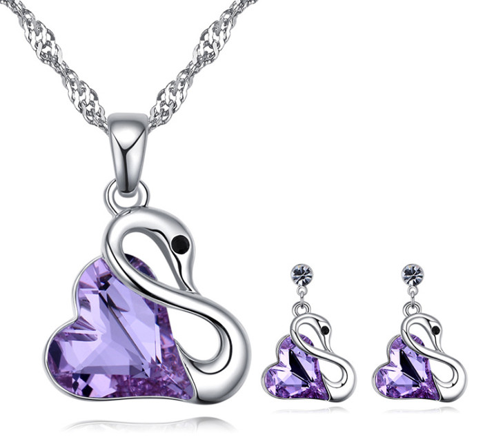 swan jewelry set 26330