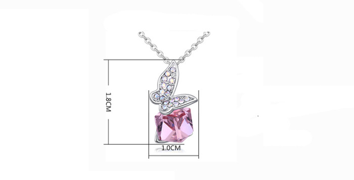 Butterfly Square Diamond Jewelry Set 26485