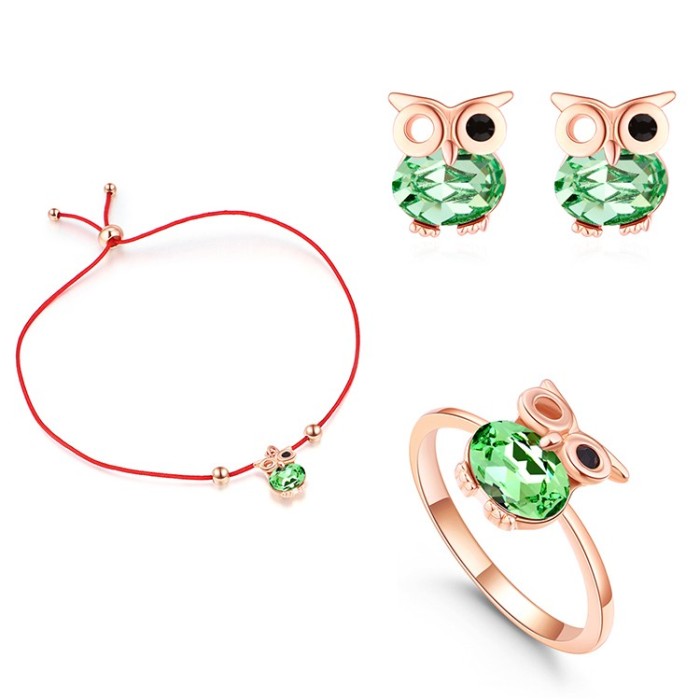 owl jewelry set 30565