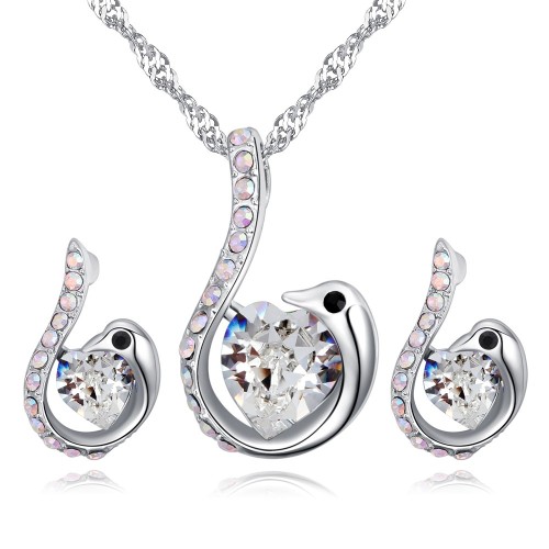 swan jewelry set 27016