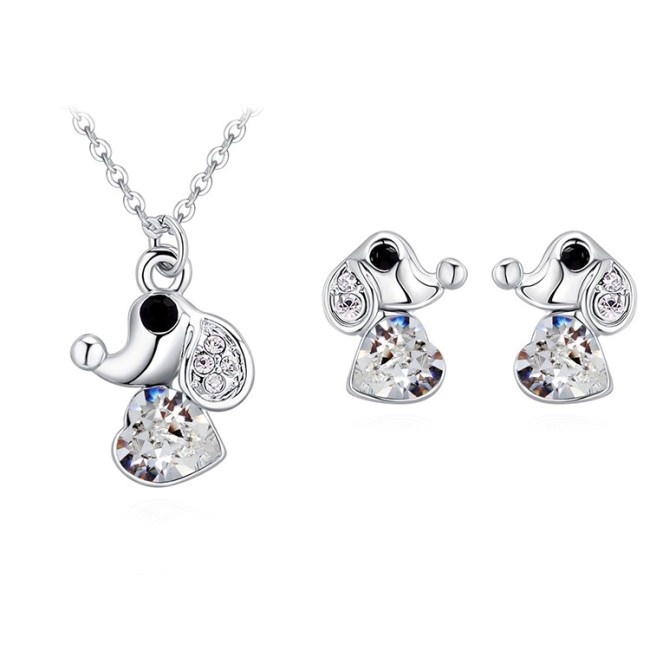 heart dog jewelry set 30177