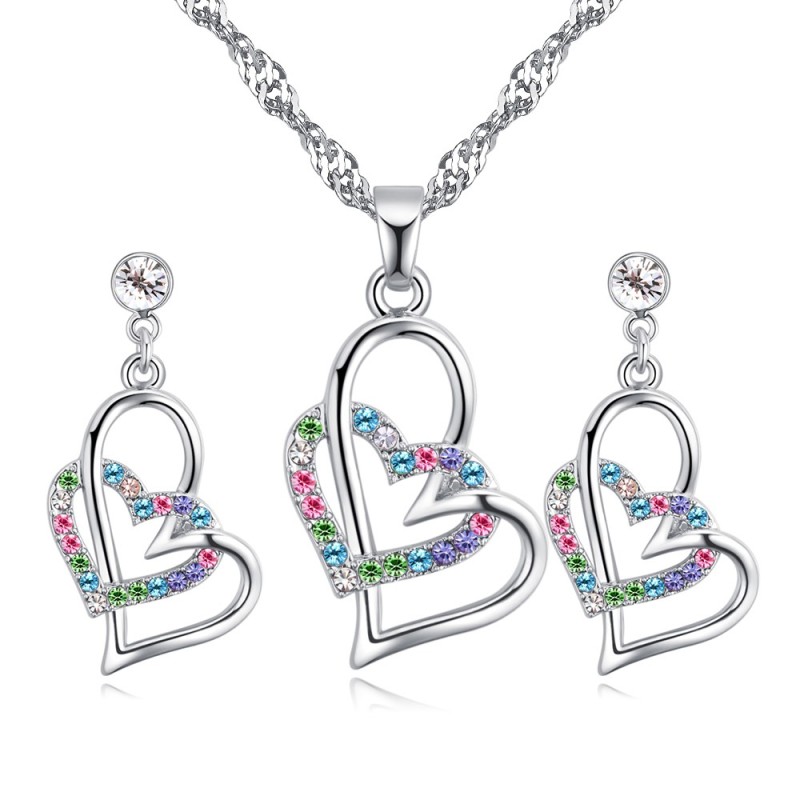 heart jewelry set 26998