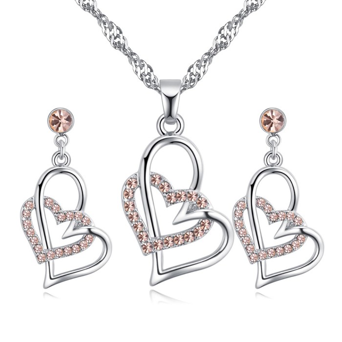 heart jewelry set 26998