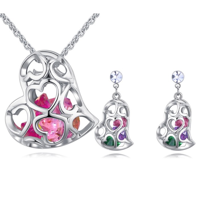 heart jewelry set 26558