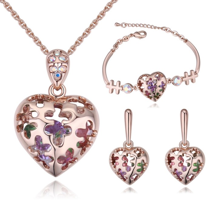 heart jewelry set 26360
