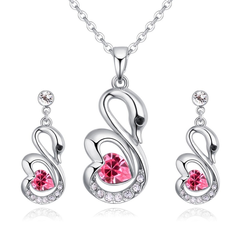 swan jewelry set 27093