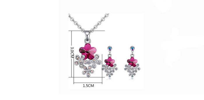 flower jewelry set 26340