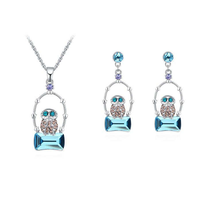 Owl geometric jewelry set 30222