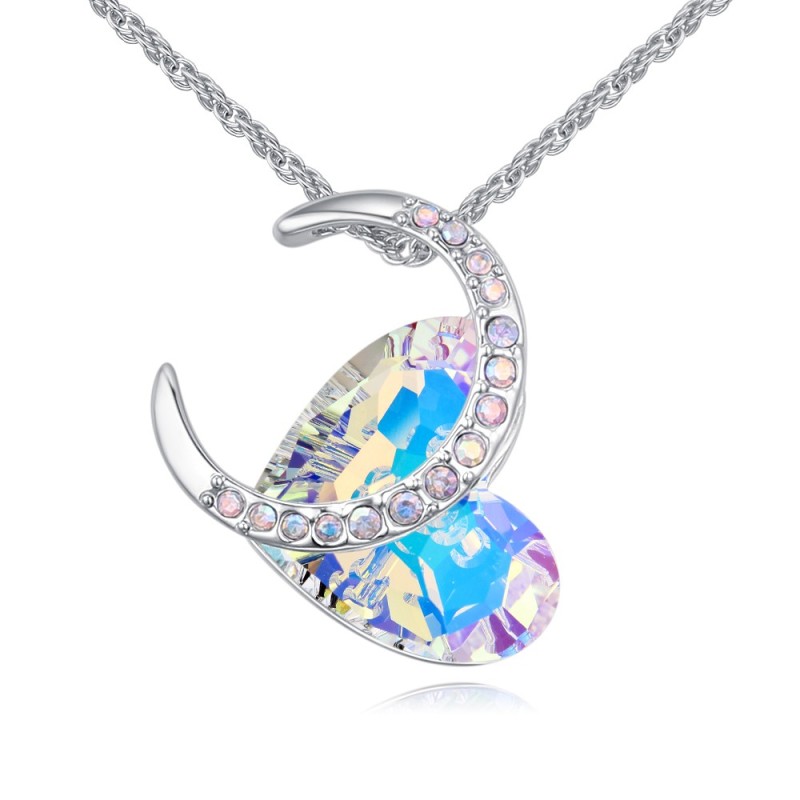 moon heart necklace 26961
