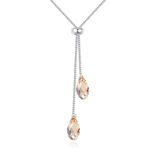 drop crystal necklace