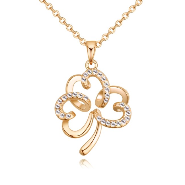 hollow flower necklace 27283