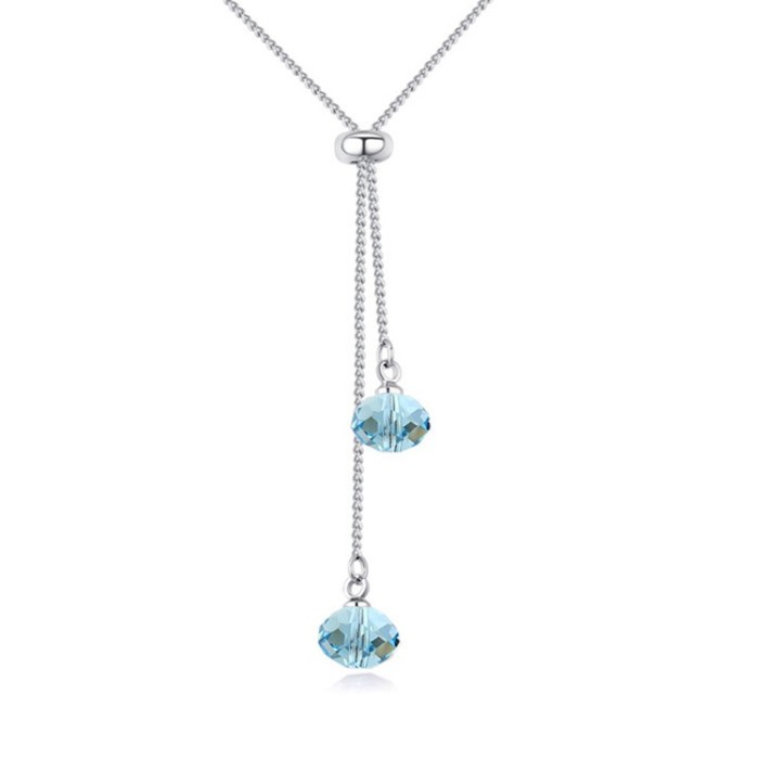drop crystal necklace