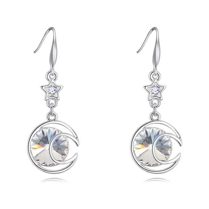 moon star drop earring 26496