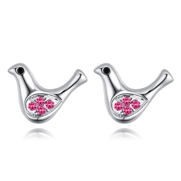 Pigeon earrings 28068