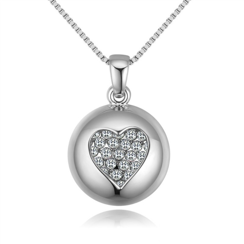 round heart necklace 28848