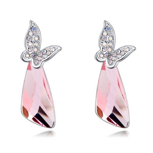 Butterfly drops earrings