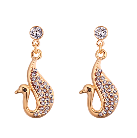 Swan earrings 28112