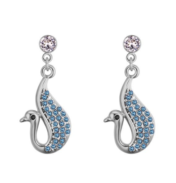 Swan earrings