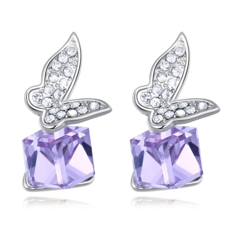 Butterfly square earrings 26437