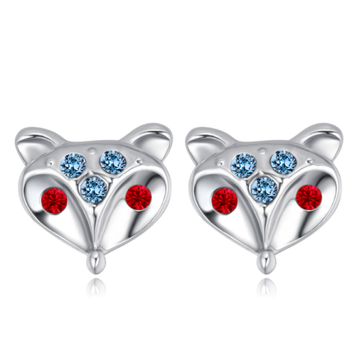 Fox head earrings