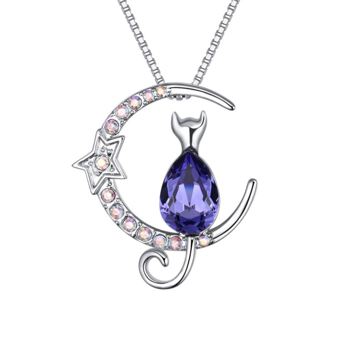 star moon Cat necklace 26243