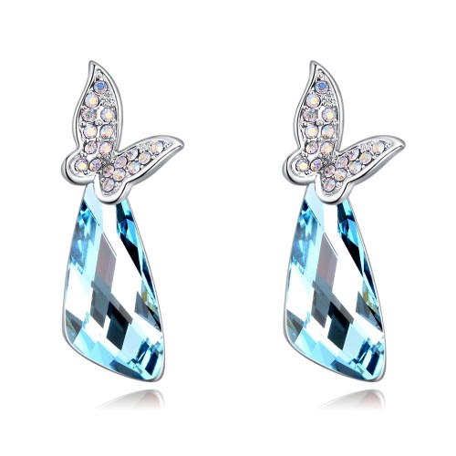 Butterfly drops earrings