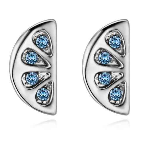 Semicircular earrings 28492