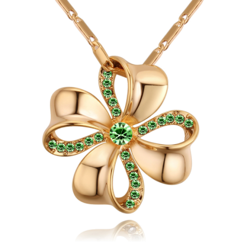 Four leaf flower necklace 27961