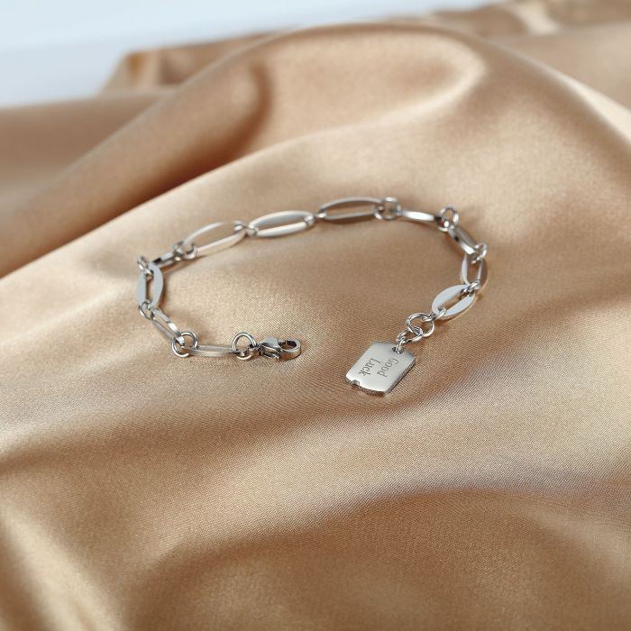 Summer Bracelet Jewelry Wholesale Korean Fashion Titanium Steel Rose Gold Bracelet Female God Lucy Bracelet Gb1067