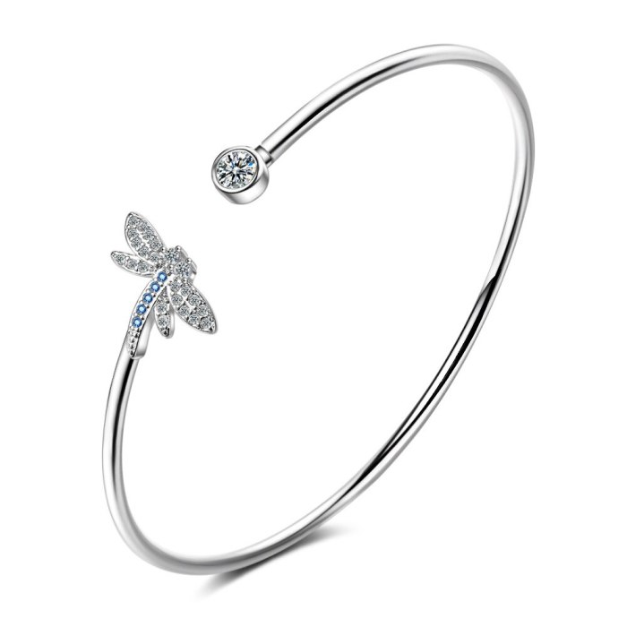 Zirconium Diamond Open Butterfly Bracelet Female Creative Sweet Cute Simple Fashion Bracelet Bangle Bracelet Zxb178