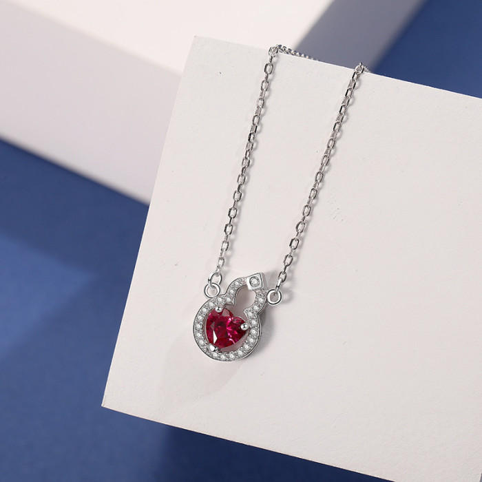 S925 Sterling Silver 2020 New Style Lovely Zircon Necklace Popular Small Jewelry Mla1919