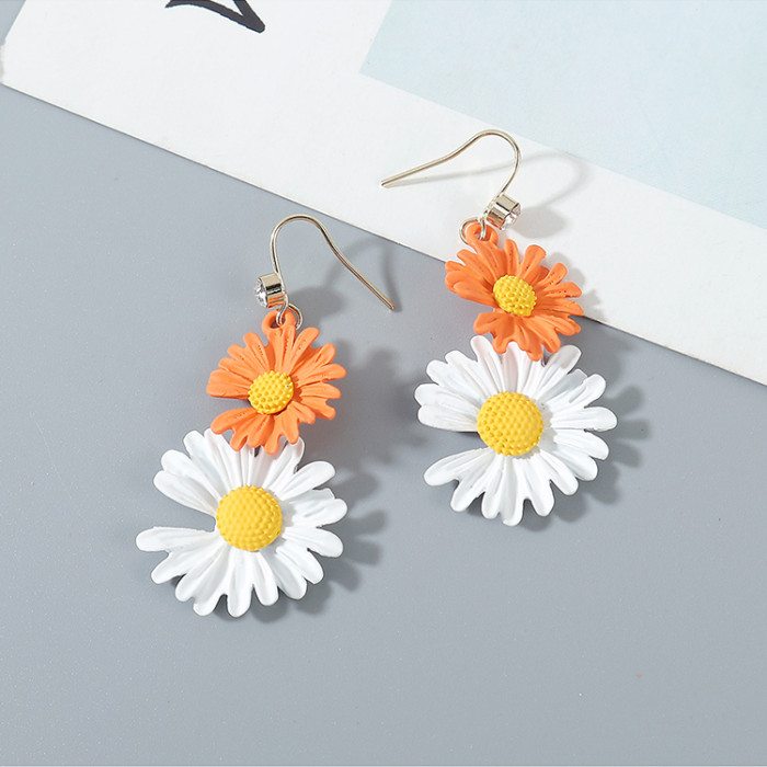 Fashionable personality small chrysanthemum pop earrings ps142673