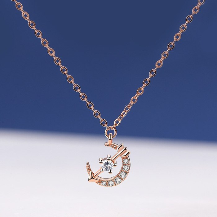 S925 Sterling Silver Necklace Han 2020 New Xingyue Zircon Fashion Necklace Jewelry Mla1576