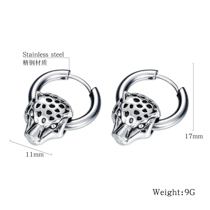 2020 New Korean Style Ear Stud Fashion Earrings Stylish Cool Ornament Titanium Steel Men's Simple Ear Stud Hoop Earrings Gb597