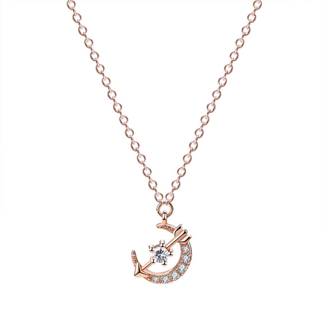 S925 Sterling Silver Necklace Han 2020 New Xingyue Zircon Fashion Necklace Jewelry Mla1576