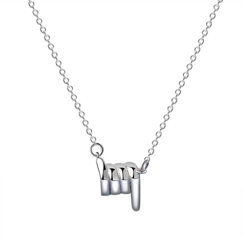 S925 Sterling Silver Necklace Ins Fashion Korean Creative Clavicle Chain Pendant Silver Jewelry Mla1880