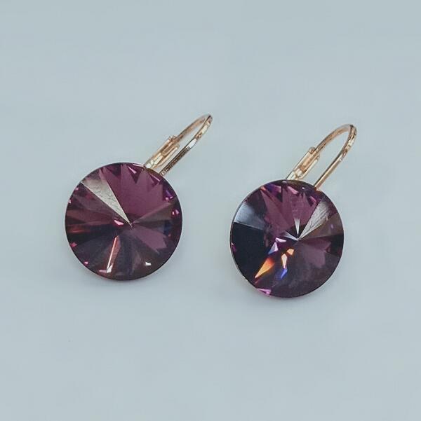 Crystal Earrings Female Temperament Korean Cool All-match Simple Ear Stud Atmosphere Fashion Earrings 85947