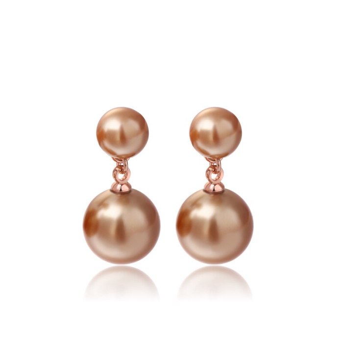 Earrings Ornament Women's Fashion Simple Atmosphere Imitation Pearl Earrings All-match Gift 087092