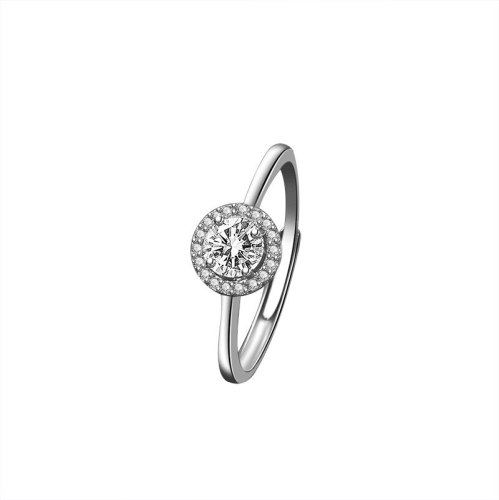 S925 Sterling Silver Ring Women's Proposal Ring Fashion Korean-Style Diamond Ring Silver Mlk663
