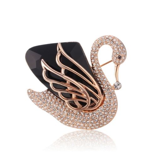 Fashion Accessories Women's Day Korean Series Cool All-match Black Swan Brooch Gift to Give Mom to Send Girlfriends 553503