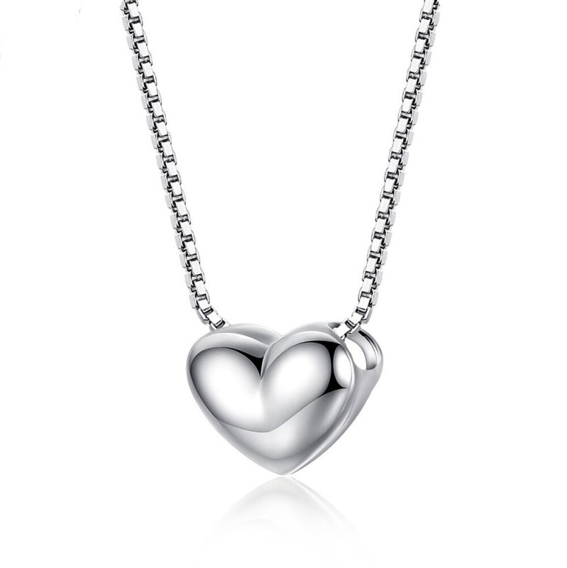 Korean-Style Simple Heart-Shaped Pendant Alloy High Quality Necklace 75022