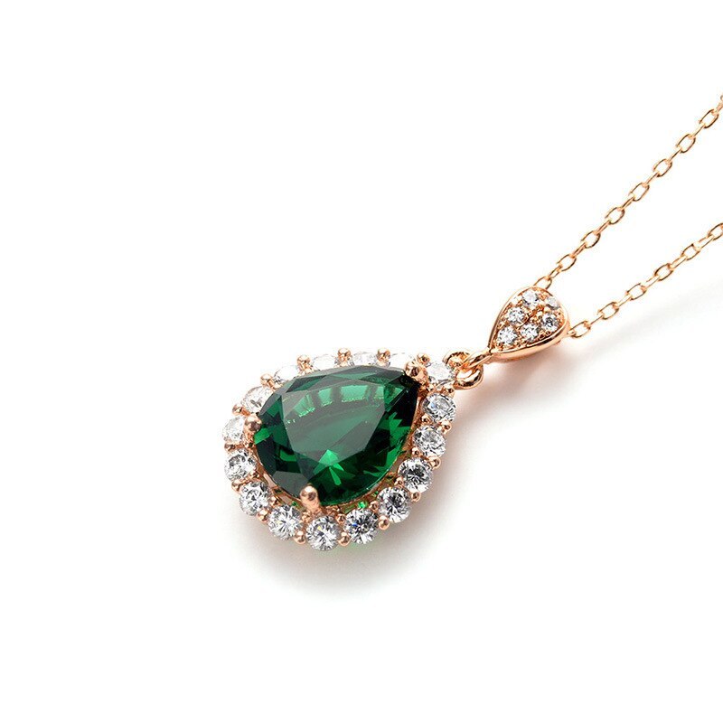 New Fashion Retro Necklace Creative High-End Drop Pendant Zircon Necklace Jewelry Wholesale 77558