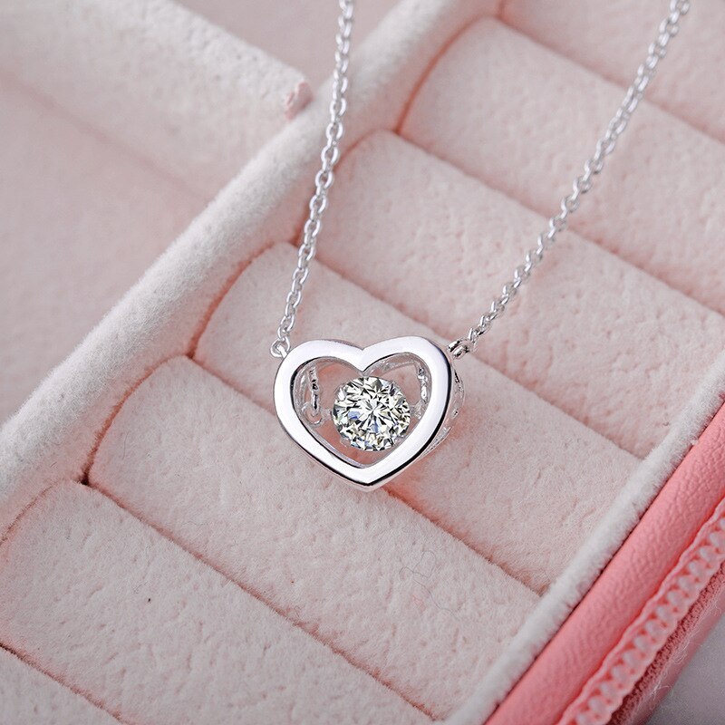 Korean Fashion All-match Single Diamond Zircon Necklace Simple Pendant Clavicle Chain Wholesale 62132