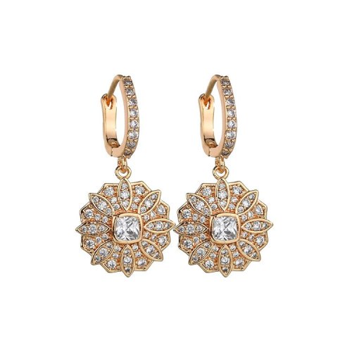 AAA Zircon Korean-Style Cool Earrings Zircon Ear Clip Women's Accessories Qxwe1075